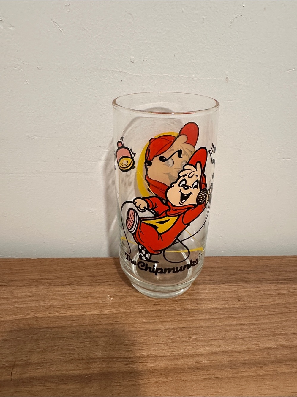The Chipmunks Alvin Red Character Glass Tumbler - Vintage Style
